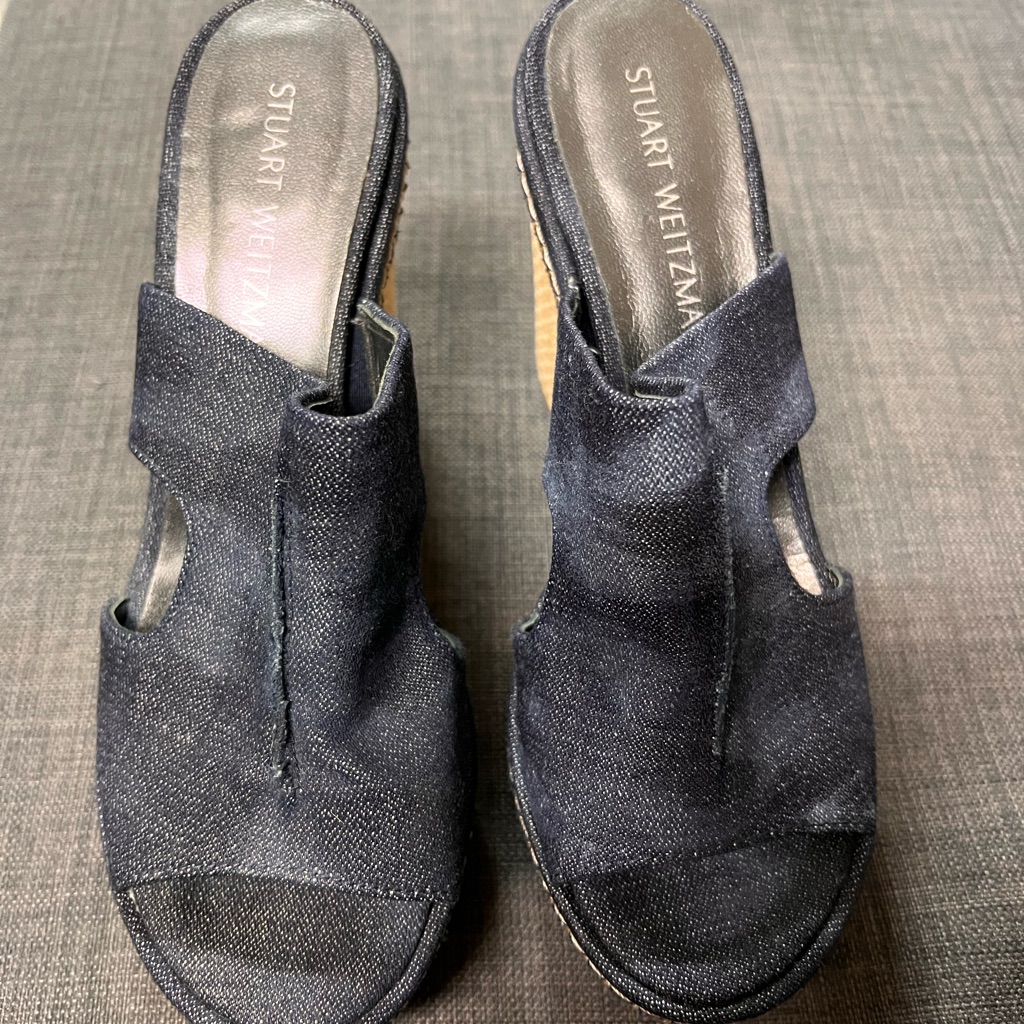 Stuart Wietzman Never Worn Jean Wedges